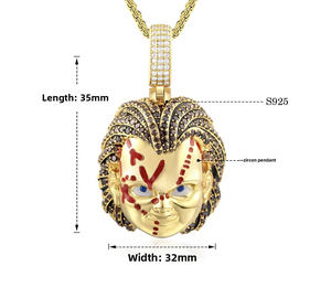 Nuevo Diseño de Fábrica, Colgante Grande de Plata con Moissanita, Joyería Artificial Estilo Hip Hop - Product Image 5