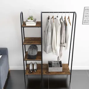 Heavy Duty Handmade Iron Garment Stand with Stable Base and Elegant Design Custom OEM Metal <b>Cloth</b> <b>Rack</b> Handmade for Hotels Apart - Product Image 3