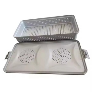 Professional Medical Dental Tray Organizer Holder Box <b>Lid</b> Stainless Steel Surgical Instruments Manual <b>By</b> Mahfooz Instruments - Product Image 5