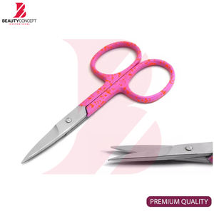 Ciseaux à cuticules avec manche rose, produit de qualité supérieure, design le plus récent, outil professionnel pour le soin des ongles - Product Image 2