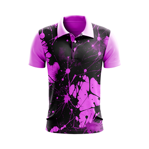 เสื้อเชิ้ตผู้ชาย JAMEZ SPORTS น้ำหนักเบา ผ้าฝ้าย 100% สวมใส่สบาย ระบายเหงื่อได้ดี แขนสั้น โลโก้ด้านหน้า คอปกคลาสสิก - Product Image 4