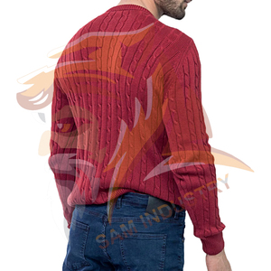 Nouveaux arrivages : pulls pour hommes confortables à porter, manches longues, basiques, en coton mélangé, vêtements d'extérieur pour adultes. - Product Image 2