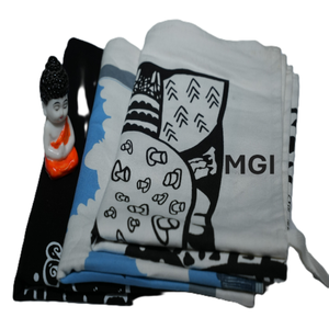 100% Organic Cotton Eco-Friendly Hypoallergenic Quick-Dry Disposable Square Tea <b>Towel</b> Floral <b>Pattern</b> for Home Kitchen Use - Product Image 6