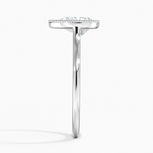 BOJ <b>Ring</b> 023 Pear Cut 925 <b>Silver</b> Margot Bezel Halo Diamond <b>Ring</b> 2ct D Color VVS1 Moissanite GRA Certified Low Price <b>Ring</b> Sale - Product Image 3