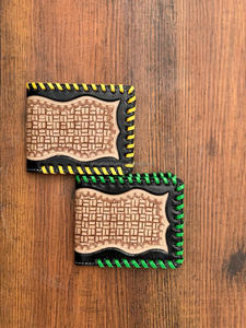 Fait à la main Best Seller Cowboy En Cuir Véritable Floral Outillé À La Main Western Hommes Portefeuille Avec Sculpté À La Main Derniers Hommes De Luxe Portefeuilles - Product Image 2