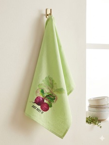 Lightweight Cotton Tea <b>Towel</b> Quick Dry Printed <b>Kitchen</b> <b>Hand</b> <b>Towel</b> Rectangle Home Use Custom Logo - Product Image 3