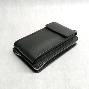 Sacs bandoulière en cuir, pochette pour téléphone portable, porte-cartes RFID, porte-monnaie unisexe, porte-passeport, sac banane, sac de voyage à bandoulière - Product Image 6