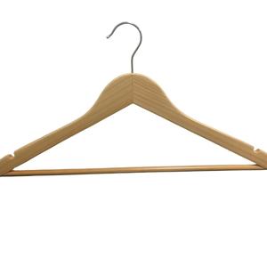 Wholesale Eco-Friendly Durable Wooden Hangers Lacquer Finish | Customized Logo | Single Tier | Multifunction Clothing <b>Wardrobe</b> - Product Image 2