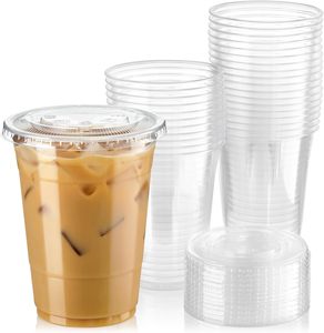 Gobelets en plastique PET jetables de 400 ml et 500 ml, gobelets pour boissons froides, gobelets pour bubble tea, gobelets à emporter pour boissons - Product Image 6