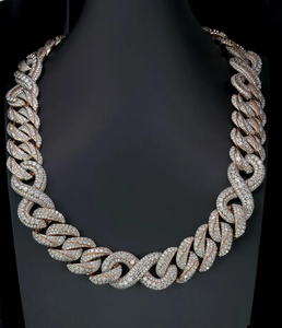 Luxury Moissanite Cuban Link Necklace 925 Silver Rhodium Plated <b>Iced</b> <b>Out</b> Statement <b>Chain</b> Hip Hop Fine Jewelry Gift Unisex - Product Image 1