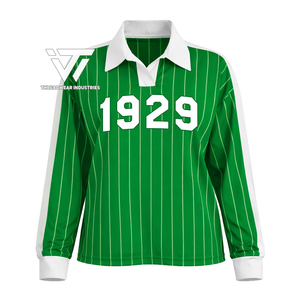 Chemise de rugby rayée vintage à manches longues de la sororité grecque Iota Phi Lambda, style paraphernalia grec, vente en gros - Product Image 1