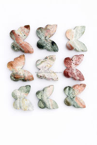 Jaspe Unicornio Natural, Tallado de Mariposa 3D, Cristal Hecho a Mano, Figura de Piedra Preciosa, Decoración Feng Shui Curativa, Tamaño Personalizado - Product Image 3