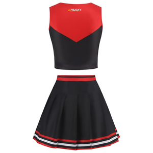 Uniformes de Animadoras Personalizados HUSKY SPORTSWEAR con Logotipo Frontal Impreso por Transferencia Térmica, 100% Poliéster Premium para Niñas y Adultas - Product Image 2