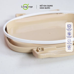 Boîte à lunch rectangulaire sans BPA, micro-ondable, grande capacité, style coréen, 700 ml, 2 compartiments, couvercle en plastique, produit personnalisable b2b b2c - Product Image 2
