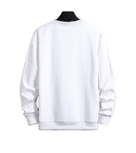 Sudadera con capucha y cuello redondo de manga larga personalizada OEM para hombre Color sólido para prendas de vestir de invierno con cuello de polo con patrón de impresión - Product Image 5