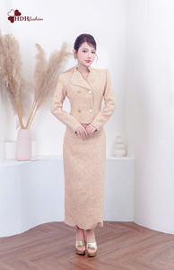 Vestidos Casuales de Trabajo y Fiesta de Noche, Estilo Lujoso, Personalizados, Económicos, de Fieltro con Lentejuelas, Largo de Falda 88cm, Hechos en Vietnam - Product Image 5