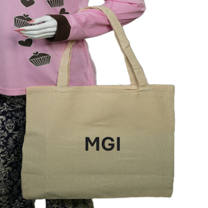 Bolsa de Mano Grande de Lona de Algodón Orgánico al por Mayor, Bolsa de Compras Reutilizable con Cierre y Logotipo Personalizable para Uso Diario - Product Image 1