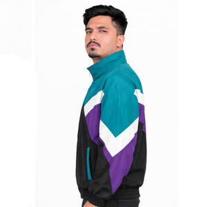 Custom Retro Windbreaker <b>Jacket</b> <b>Mens</b> Colorblock Hooded <b>Track</b> <b>Jacket</b> Lightweight Sportswear Streetwear Outdoor Apparel Factory - Product Image 6