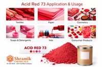Colorant chimique Shramik de haute qualité, rouge acide 73, CAS 5413752, EINECS 2311122, pour cuir, laine, soie, nylon, teinture brillante, textile, autres utilisations