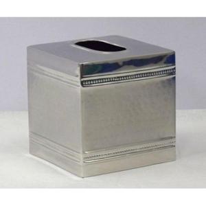 Boîte à mouchoirs carrée de haute qualité, facile à transporter, finition en acier inoxydable, distributeur de serviettes de table pour la maison et le bureau - Product Image 2