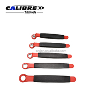 Jeu de clés à douille annulaires métriques isolées VDE haute tension TAIWAN CALIBRE 5 pièces pour boîte de sécurité, réparation automobile OEM 7-14mm, garantie 1 an