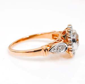 Bague de fiançailles en diamant Djewels, or 14 carats, diamant de laboratoire taille brillant, certifié IGI, style féminin de luxe, prix de gros imbattable - Product Image 2