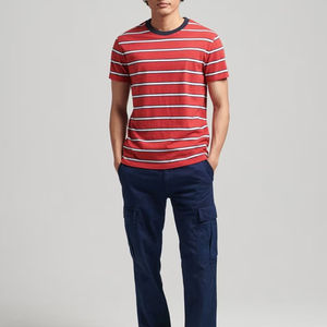 Camisetas de Manga Corta para Hombre, de Poliéster/Algodón Transpirable, Cuello Redondo, Personalizables con su Propio Logotipo, Bajo Flexible, Estilo Ringer Terry - Product Image 2