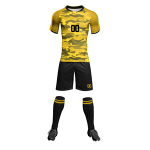 เสื้อฟุตบอลแบบขายส่ง OEM สั่งทำโลโก้ด้วยเทคนิค Sublimation เสื้อและชุดกีฬา 100% โพลีเอสเตอร์ ชุดกีฬาฟุตบอลสำหรับทุกเพศ ระบายอากาศได้ดี - Product Image 5