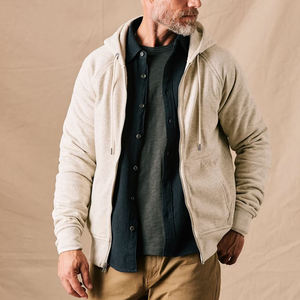 Breathable Soft Men Faded <b>Zip</b> Up Hoodie Comfortable High-quality And Ideal For Casual Wear And Outdoor Activities - Product Image 3