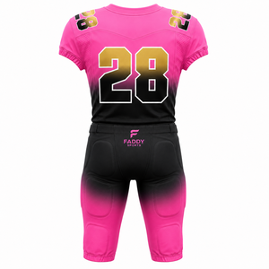 Ensemble d'uniformes de football américain professionnels personnalisés, sublimés, à séchage rapide, pour entraînement d'équipe, maillot et pantalon, vente en gros - Product Image 2