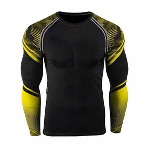 High Quality <b>Top</b> Selling Custom Rash Guard Shirts <b>Swimming</b> Rashguard <b>Tops</b> Custom Logo <b>Mens</b> Rash Guard <b>Men's</b> Swimwear Shirt - Product Image 4