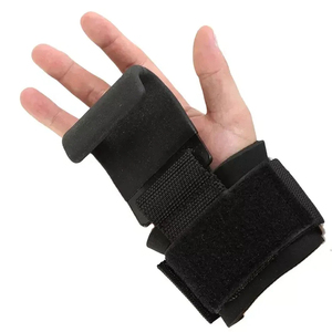 Soporte de Muñeca Ajustable de Nailon con Cierre para Entrenamiento de Levantamiento de Pesas en el Gimnasio, Unisex, Negro - Product Image 1