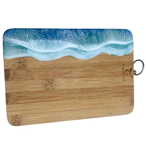 Elegantes Posavasos de Resina Epoxi, Juego de Posavasos de Madera, Posavasos Personalizados para Bebidas, Estilo Resina Azul de Lujo, Gran Venta 2026 - Product Image 2