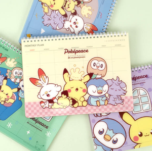 Planificador Pokemoned, Juego de 4 Piezas, Personajes Lindos Kawaii, Material Escolar para Niños, Pikachu Aleatorio, Sellado Coreano, Venta al por Mayor - Product Image 1