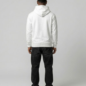 Sudadera con capucha para hombre, bordada, básica, de algodón mezclado, con capucha y bolsillo frontal, estilo para uso diario. - Product Image 2