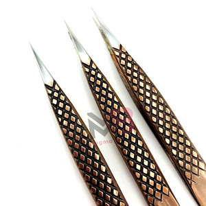 Pinces à cils de qualité supérieure à pointe en fibre et non en fibre pour une isolation précise des cils, extensions de volume, instruments de beauté - Product Image 6