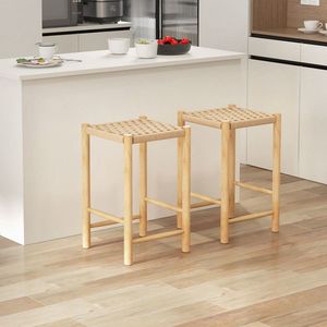 Set of 2 26-Inch <b>Dining</b> Bar <b>Stools</b> for Home or Commercial Use - Product Image 3