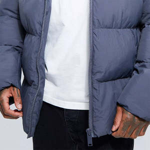 Doudoune d'hiver décontractée pour homme en tissu polaire avec rembourrage en polyester, col montant, personnalisable, imperméable et respirante - Product Image 5