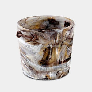 Handmade Epoxy Resin Ice Bucket Champagne <b>Wine</b> Chiller Indoor Outdoor Party Decorative Beverage Storage 400ml Luxury Custom UCI - Product Image 1