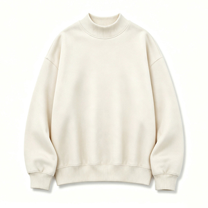 Sudadera de Forro Polar Negra Personalizada para Mujer, con Hombros Caídos, Oversize, Cuello Redondo, Estilo Holgado Casual, Venta al por Mayor para Boutiques en EE. UU., Reino Unido y Europa - Product Image 2