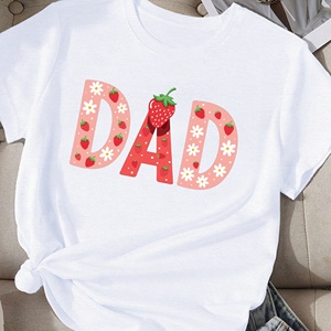Camiseta Informal de Algodón de Punto con Estampado de Fresas para Mujer, Marca DAD - Product Image 4