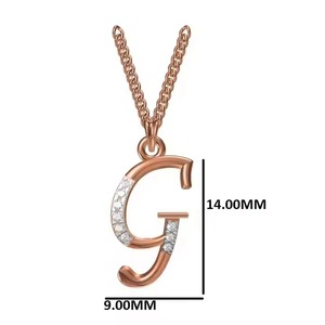 Stylish Personalized G-Alphabet 18K Gold-Plated Fine Pendant Necklace Perfect Letter Charm Gift for Women - Product Image 5