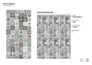Azulejos de porcelana de lujo para exportación con superficie adhesiva, tamaño 600x1200, formato grande para pisos y paredes, para decoración de interiores. - Product Image 5