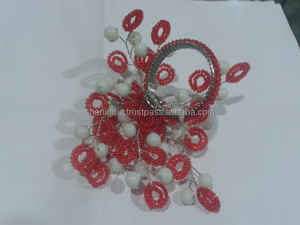 Servilleteros coloridos con cuentas de vidrio y Metal de madera para bodas y hoteles para decoración de mesa de cocina - Product Image 5