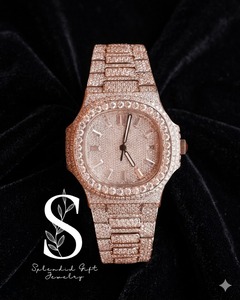 Reloj Mecánico Automático Multifuncional de Alta Calidad con Diamantes Moissanite de 18K Personalizado para Parejas, Venta al Por Mayor - Product Image 1