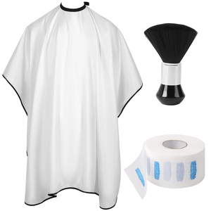 ผ้าคลุมตัดผมช่างมืออาชีพแบบสั่งทำ ขายดี ปรับขนาดได้ด้วยกระดุม ผลิตจากโพลีเอสเตอร์ พิมพ์ลายสวยงาม สำหรับร้านทำผม - Product Image 1