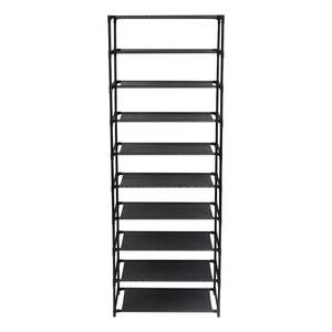 10-Tier Stackable Shoe Rack Storage <b>Shelves</b> <b>Stainless</b> <b>Steel</b> Frame for 50 Pairs of Shoes - Product Image 5