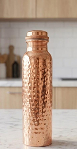 Pure Copper Hammered Engraved Printed Leak Proof Eco-Friendly Luxury <b>Large</b> Capacity <b>Water</b> <b>Bottle</b> - Product Image 4