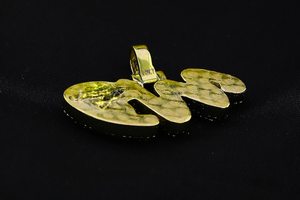 Colgante de Diamante Moissanita para Hombre, Estilo Rapero, Dos Tonos, Personalizado con Nombre, Plata 925, Pasa el Test de Diamantes - Product Image 5