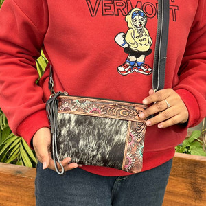 กระเป๋าถือสายหนังวัวแท้สำหรับผู้หญิง, กระเป๋าหนังสะพายไหล่สะพายข้างขนาดเล็ก - Product Image 2